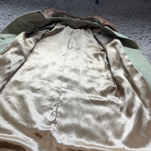 Vintage Late 1950's - Early 1960's Cashmere and Mink ￼Coat Unbranded - Picture 12 of 15